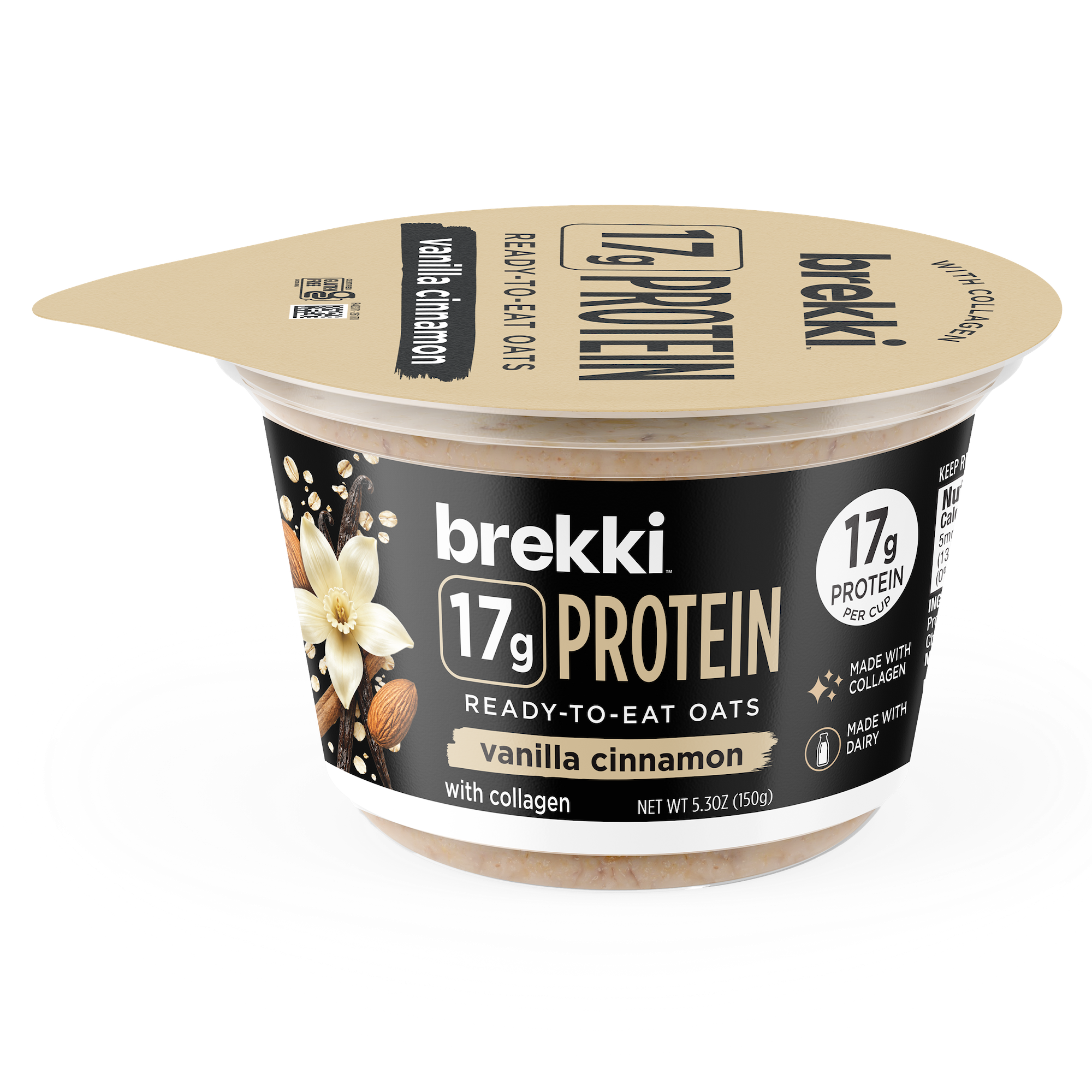 brekki protein oats vanilla cinnamon